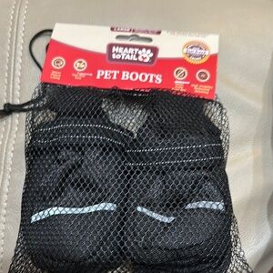Heart to Tail Black Pet Boots